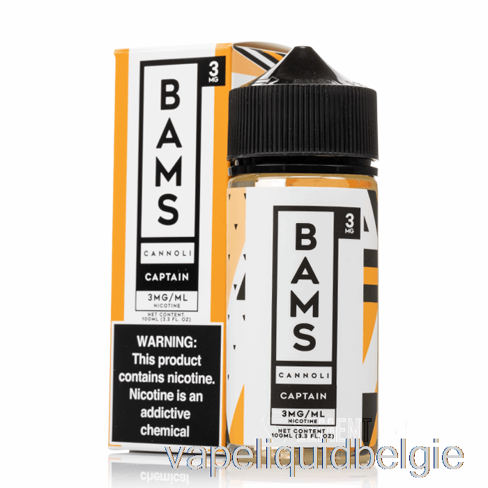 Vape Vloeibare Captain's Cannoli - Bam Bam's Cannoli - 100ml 0mg